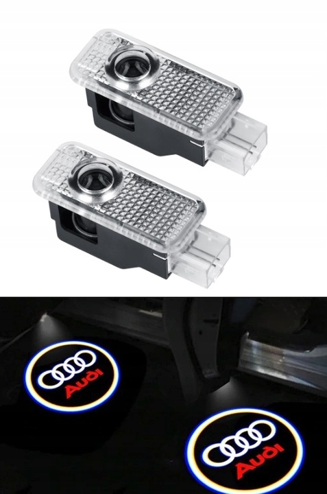 AUDI DIODO LUMINOSO LED LOGOTIPO HD PROYECTOR A3 A4 A5 A6 A8 Q3 Q5 Q7 