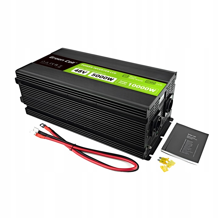 BALASTO DE TENSIÓN DE AUTOMÓVIL CON LCD GREEN CELL 48V 5000W / 10000W SINUS 