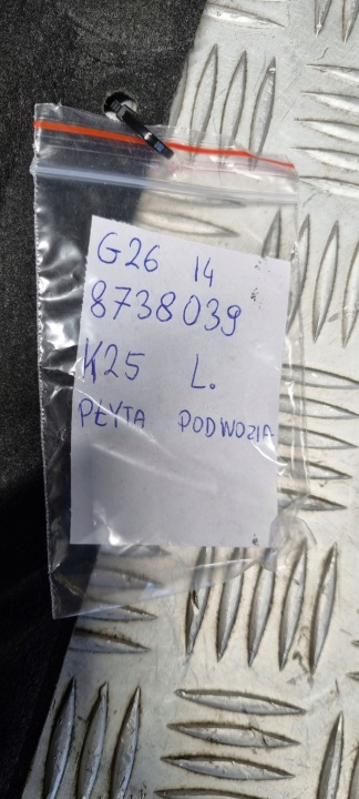 BMW G26 I4 PROTECTION PLAQUE CHÂSSIS GAUCHE 8738039