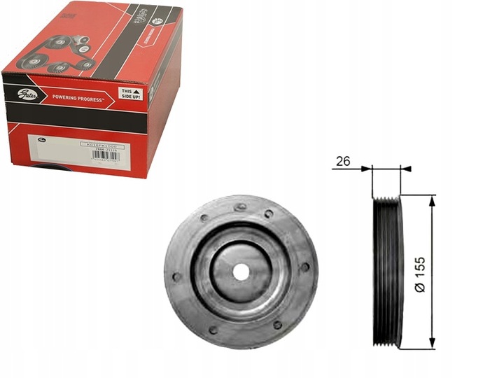 RUEDA POLEA DE EJE CIGÜEÑAL VOLVO S40 II V50 CITROE 