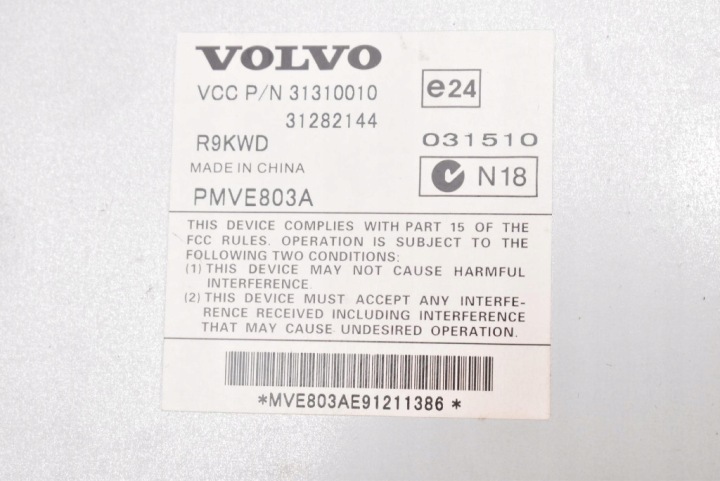 AMPLIFICATEUR RADIO 31310010 VOLVO XC60 1 I 08-13