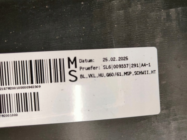 DOUBLURE SPOILER PARE-CHOCS ARRIÈRE BMW 5 G60 G61 MODULE 8084716