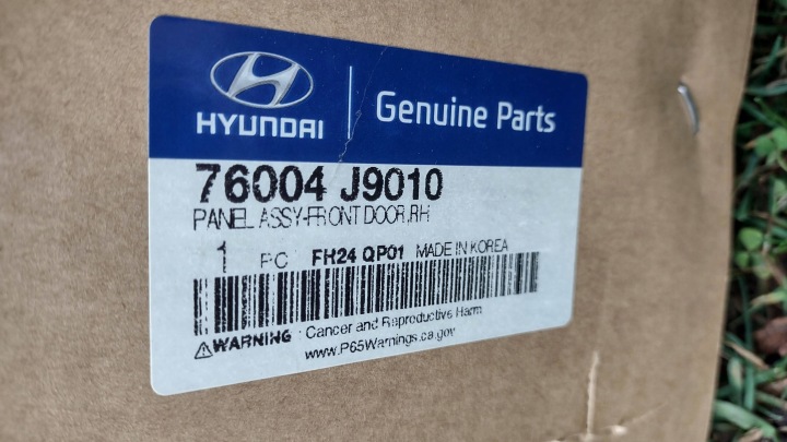 HYUNDAI KONA I 17-23 76004J9010 AVANT CÔTÉ DROITE PORTES AVANT NOUVEAU OE