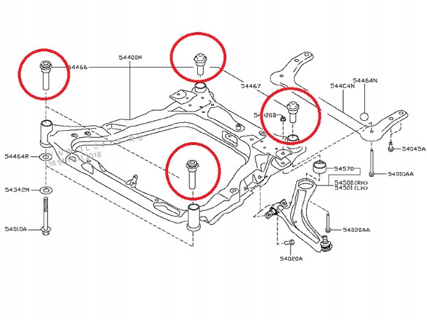 4X BLOQUE SILENCIOSO DE VIGA BASTIDORES QASHQAI JUKE X-TRAIL KOLEOS 