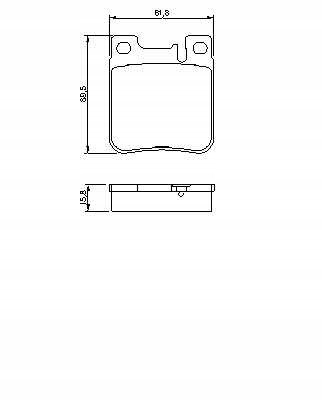 PADS HAMULC. MERCEDES W140 S-KLASA 91-98 REAR 