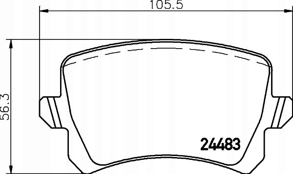 ZAPATAS DE FRENADO PARTE TRASERA 8DB 355 025-331 HELLA PAGID 