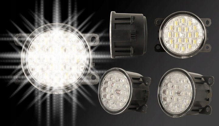 LUZ DE DÍA DIODO LUMINOSO LED RENDONDOS 90 MM DIRECCIÓN 