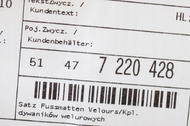 KIT POUSSOIRS WELUROWYCH VERS BMW 5 F10 51477220428 2015 LHD ORIGINAL