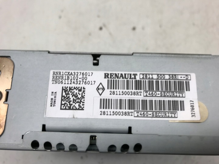 RADIO CD D'USINE RENAULT CLIO III LIFT 09-12 281150038R CODE EUROPE