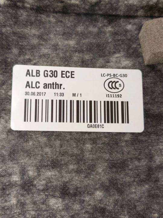 BMW G30 M5 F90 ARRIÈRE ÉTAGÈRE ALCANTARA NOIRE HARMAN KARDON HAUT-PARLEURS 8068538