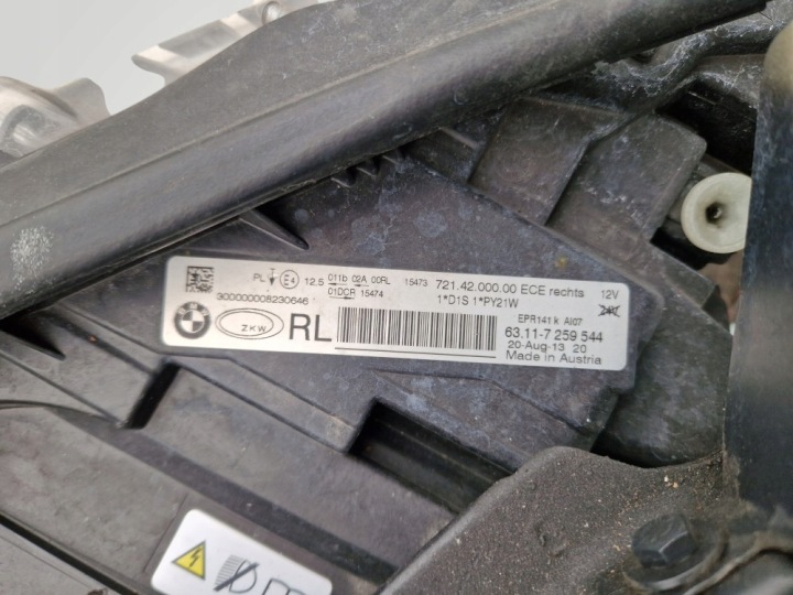 BMW F30 F31 SPORT PARE-CHOCS AVANT PHARE BI XÉNON AILE RENFORCEMENT CAPOT