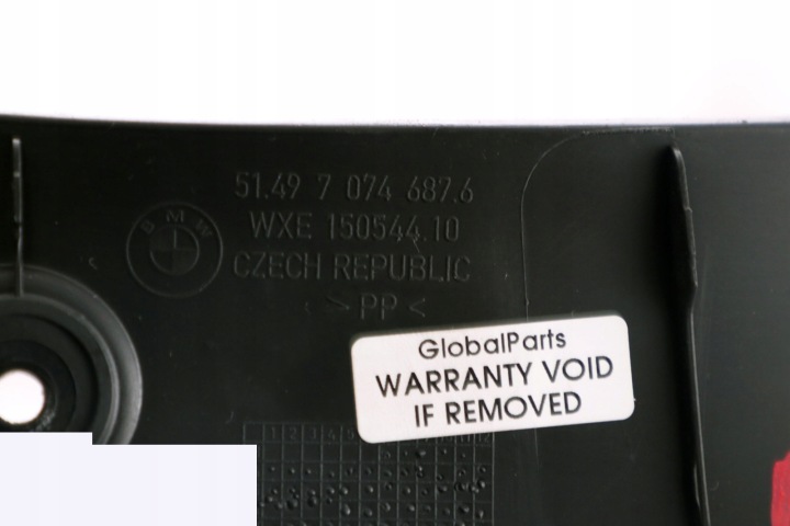 BMW E81 E87 E87N PROTECTION COUVERCLES DE COFFRE COUVERCLES DE COFFRE GAUCHE 7074687