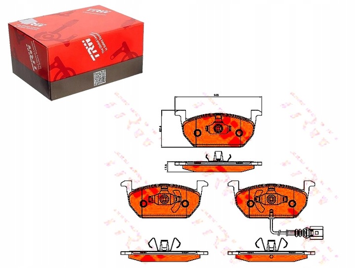 TRW SET PADS BRAKE PAD2028 P85137 LP3 photo 1 - milautoparts-fr.ukrlive.com