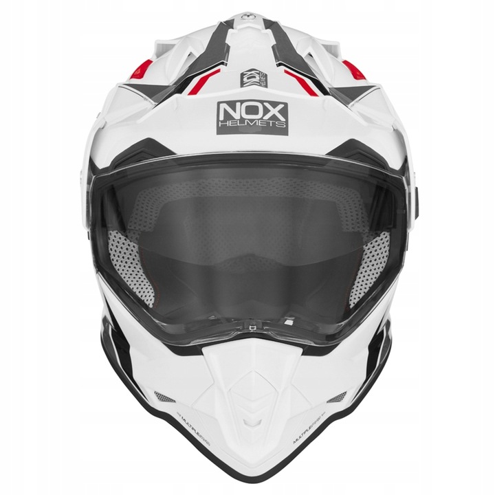 NOX N312 BLOCK CASCO PARA MOTOCICLETA CROSS + PINLOCK XS 