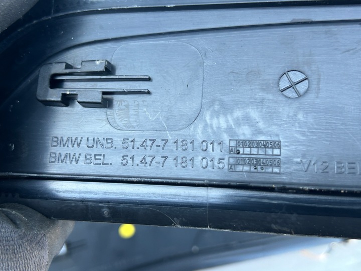 CAPUCHONS SEUIL PORTES RÉTROÉCLAIRÉ BMW 7 F01 ENSEMBLE