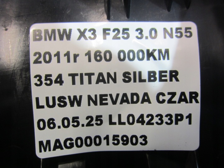 BMW X3 F25 PROTECTION COURROIE ARRIÈRE KRAWEDZI LADUNKOWEJ 9175119 51477222216
