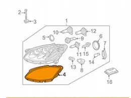 MERCEDES ESSENCE AVEC W221 JOINT D'ÉTANCHÉITÉ PHARES AVANT GAUCHE A2218260158
