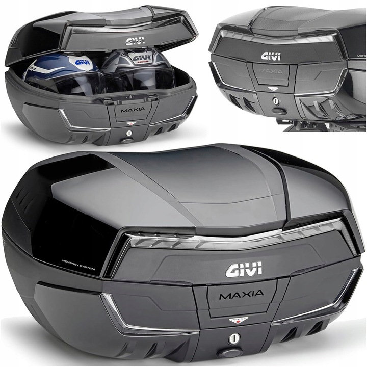 GIVI 2023 ALFORJA CENTRAL PARA MOTOCICLETA V58 TECH MAXIA 5 (58LT) NEGRO 