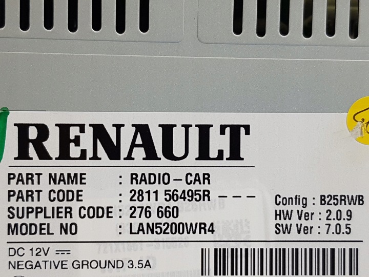 NAVIGATION RADIO TRAFIC 3 VIVARO 2 NV300 281154109R
