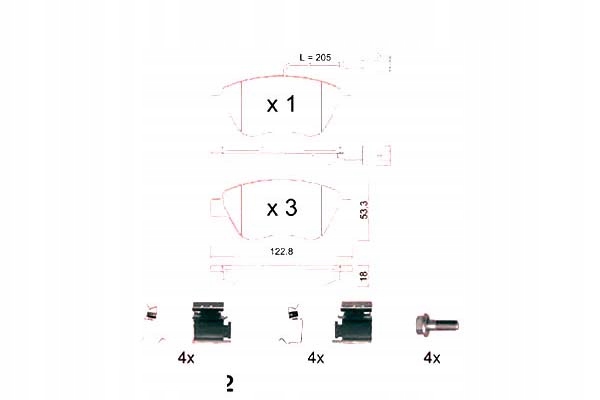 ZIMMERMANN PADS BRAKE FIAT STILO 1.2-1.6 01- photo 2 - milautoparts-fr.ukrlive.com