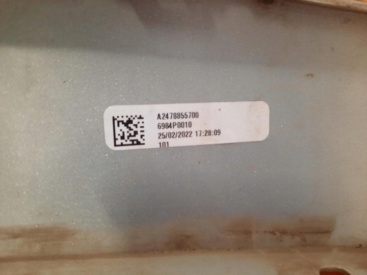 MERCEDES GLB X247 18- REVÊTEMENT DOUBLURE PARE-CHOCS ARRIÈRE ARRIÈRE A2478855700