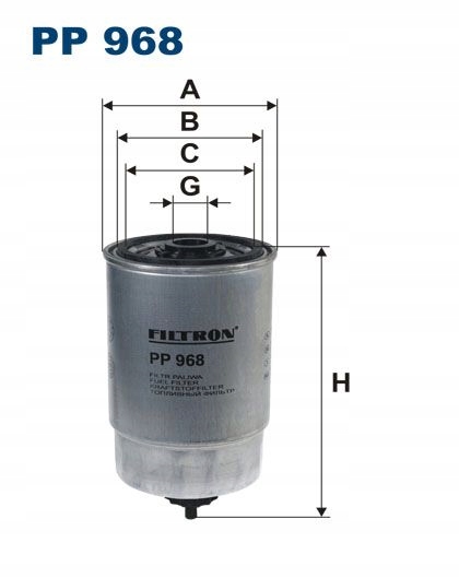 FILTRE CARBURANTS FILTRON PP 968