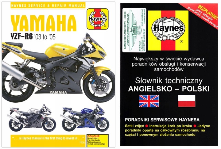 YAMAHA YZF-R6 (2003-2005) YZFR6 MANUAL REPARACIÓN HAYNES +GRATIS 24H 