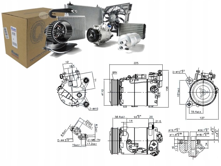 NISSENS 890098 COMPRESSEUR CLIMATISATION