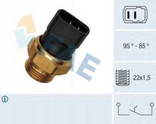 CONMUTADOR DE VENTILADOR DEL RADIADOR VW SEAT 