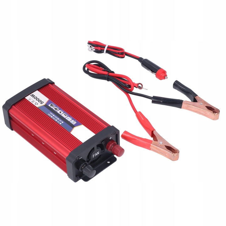 CONVERTISSEUR 12V 220V AUTOMOBILE TENSION 5000W