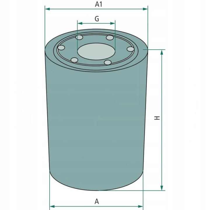 FILTRE HUILES MOTEUR 76MM FLEETGUARD