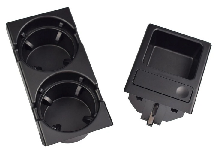 BRACKET CUPS DRINKS CUPHOLDER FOR BMW 3 E46 + MONETNIK BLACK 