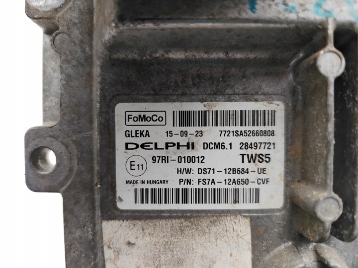 FORD MONDEO CONTRÔLEUR MODULE ECU 2.0 TDCI DIESEL 110KW (150 HP) 28497721