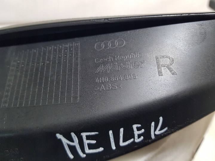 MOULURE PROTECTION REVÊTEMENT SEUIL AUDI A8 D4 4H0864608K DROIT ARRIÈRE ARRIÈRE