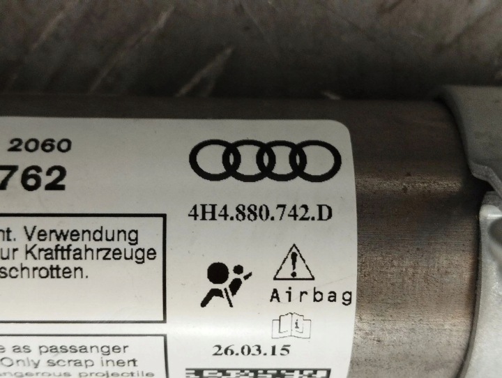 AUDI A8 S8 D4 4H 2014 RIDEAU AIRBAG 4H4880742D