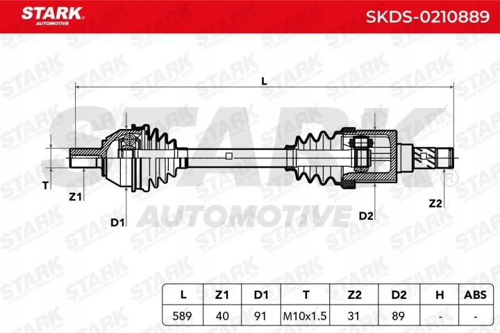 STARK SKDS-0210889 ARBRE DE TRANSMISSION