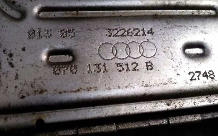 VOLKSWAGEN TOUAREG I 2004 RADIATEUR GAZ D'ÉCHAPPEMENT EGR