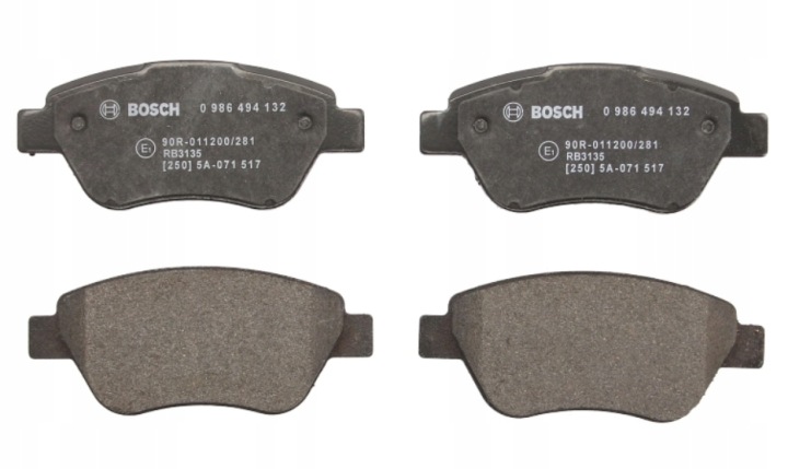 PLAQUETTES FREIN BOSCH 0986494132 23708.18.4 AVANT