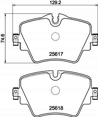 ZAPATAS DE FRENADO PARTE DELANTERA 8DB 355 023-131 HELLA PAGID 