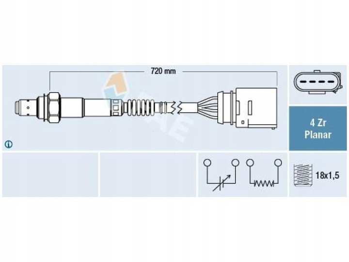 SONDA LAMBDA SKODA OCTAVIA I MK1 2.0 02-04 SUPERB I MK1 1.8 01-08 