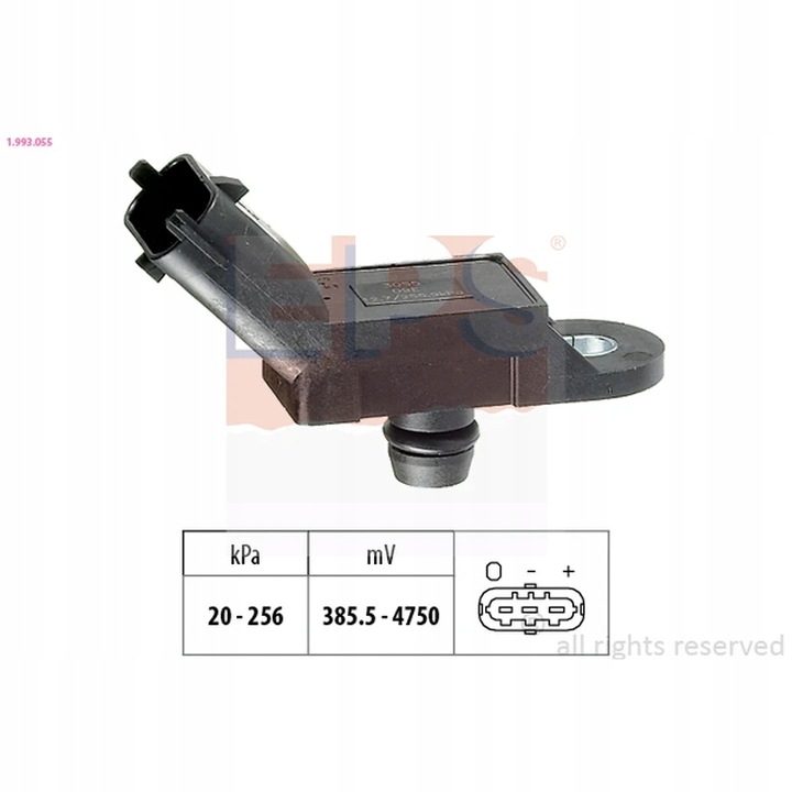 SENSOR DE PRESIÓN POWIETRZA, ADAPTACJA WYSOKOSCIOWA EPS 1.993.055 