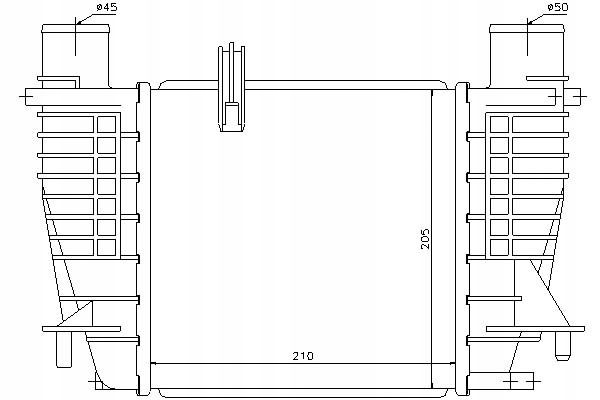 RADIATEUR ÉCHANGEUR AIR-AIR 96645 NIS