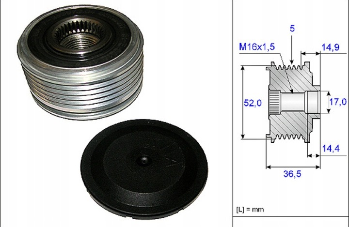 RUEDA POLEA ALTERNADOR DB M266 