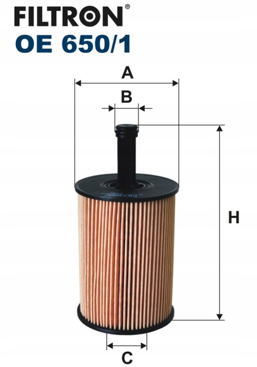 FILTRO ACEITES SEAT SKODA VW OE650/1 