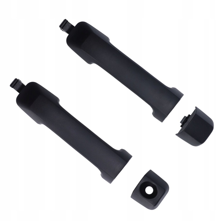 2PCS EXTÉRIEUR EXTÉRIEUR POIGNÉE PORTES 69210–0C010 NOIR CAR 3K