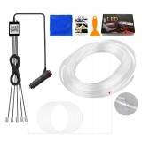 CABLE DE FIBRA ÓPTICA ILUMINACIÓN OTOCZENIA DIODO LUMINOSO LED RGB ILUMINACIÓN INTERIOR AUTO 6M APLIKACJA 