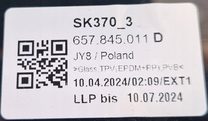 PARE-BRISE AVANT AVANT SKODA SCALA SKALA 657