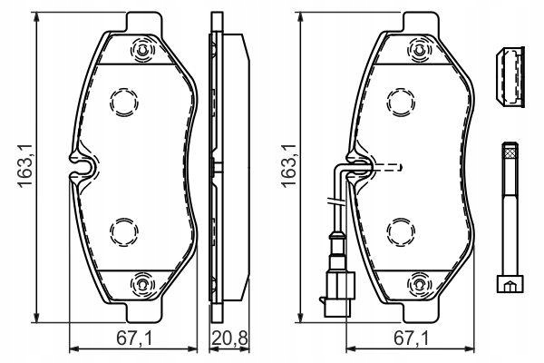 BOSCH 0 986 494 334 KIT PLAQUETTES FREINS