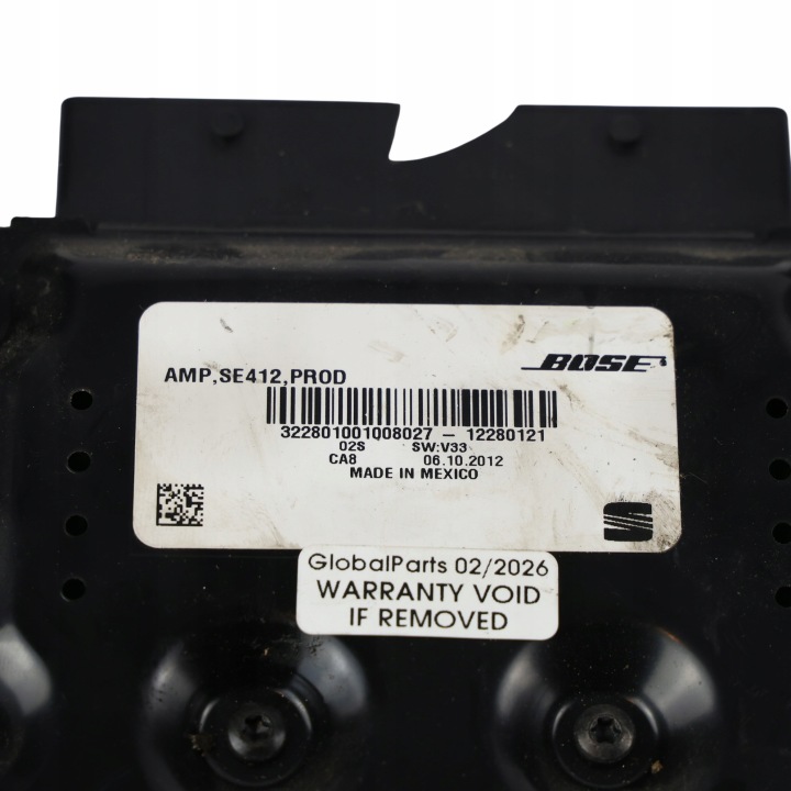 SEAT EXEO AMPLIFICATEUR AUDIO MODULE SUBWOOFERA BOSE DANS BAGAZNIKU 3R0035382A