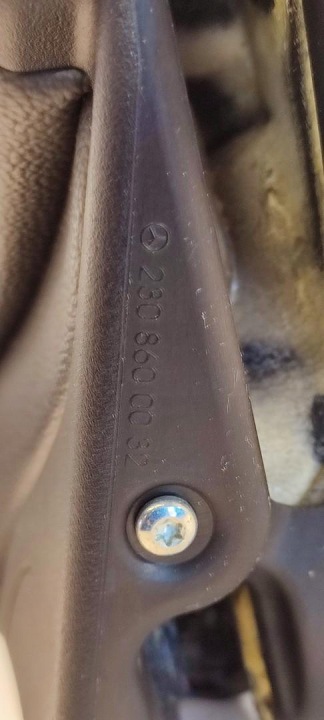 MERCEDES SL R230 CAOUTCHOUCS RENFORCEMENT TOITS A2308600032